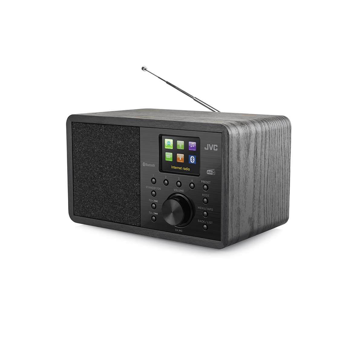 Jvc Internetradio Ra-e814b 5w Dab+ Wi-fi Bluetooth 5.2 Schwarz