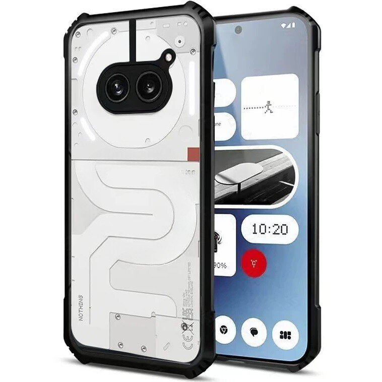 Schutzhülle Für Das Nothing Phone 2a / 2a Plus, Stoßfest, Hybrid, Schwarz