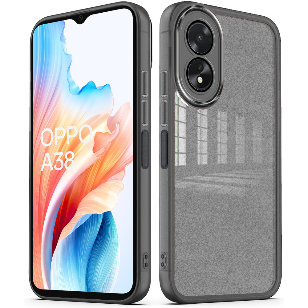Oppo A38 / A18 Hülle, Glitzerpuder, Schwarz