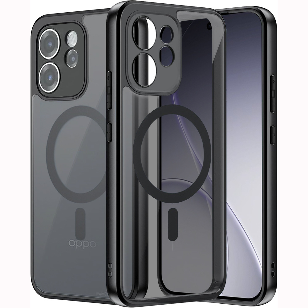 Schutzhülle Für Oppo Reno 15 F / 15 Fs, Mit Magsafe-anschluss, Matt Schwarz