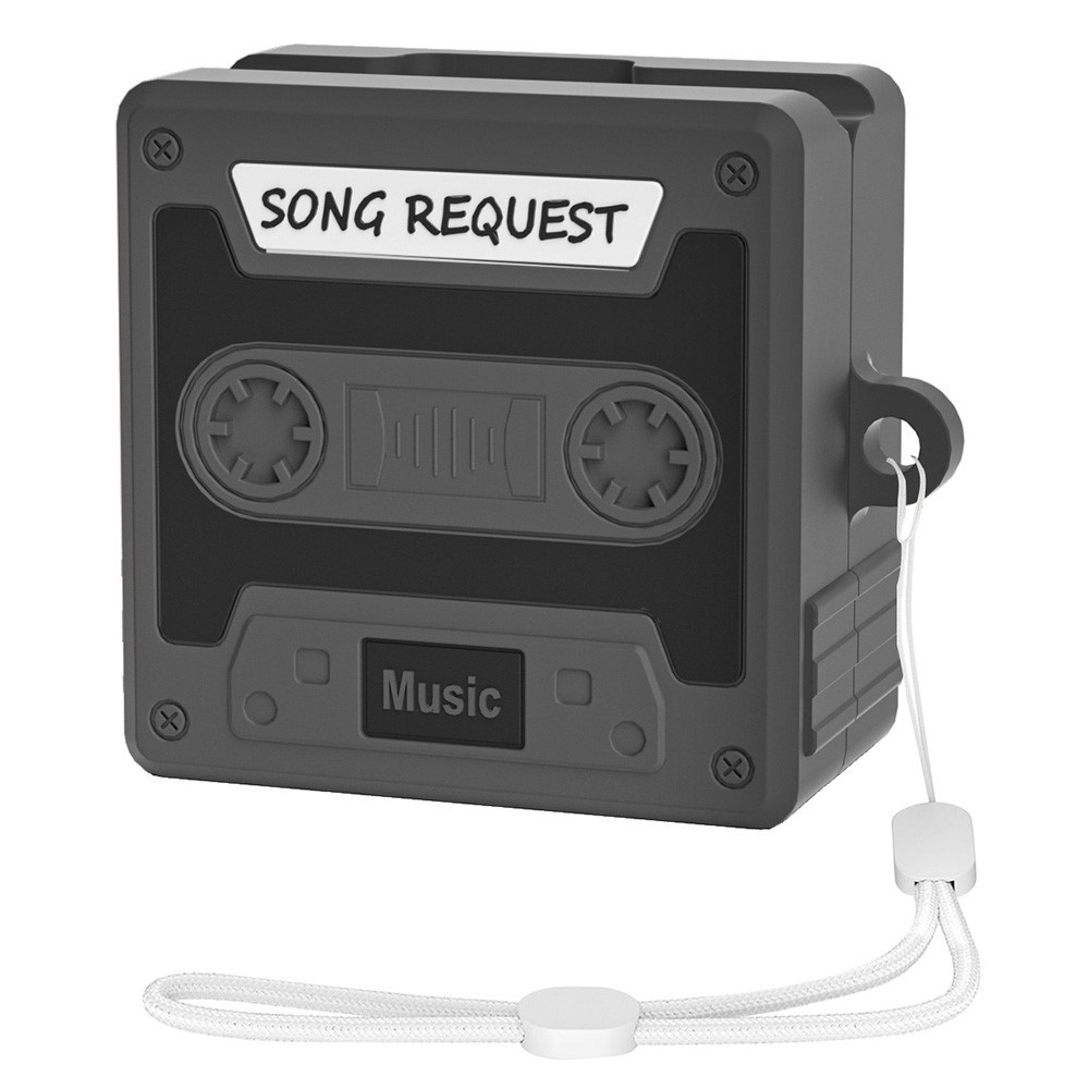 Gepanzertes Etui Für Samsung Galaxy Buds4 / Buds4 Pro Kopfhörer, Retro-kassette, Schwarz