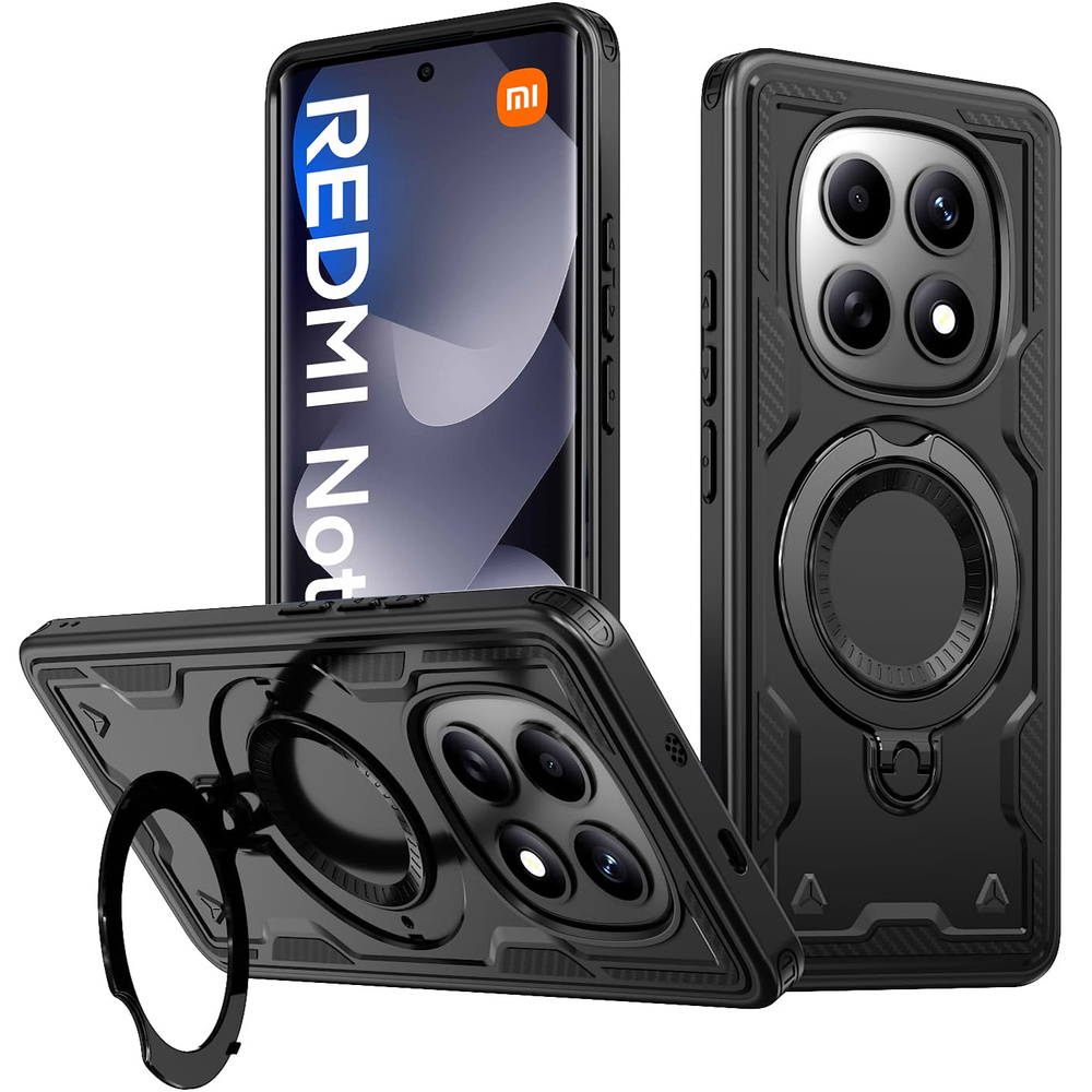 Magnetische Hülle Für Xiaomi Redmi Note 15 5g / Poco M8 5g, Schwarz