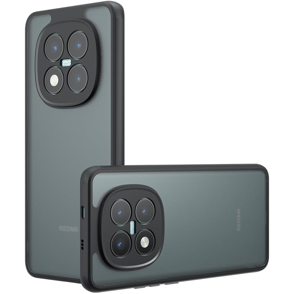 Schutzhülle Für Xiaomi Redmi Note 15 Pro Plus 5g / Poco M8 Pro 5g, Fusion Hybrid, Mattschwarz