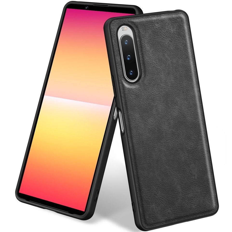 Lederhülle Für Sony Xperia 10 V, Schwarz