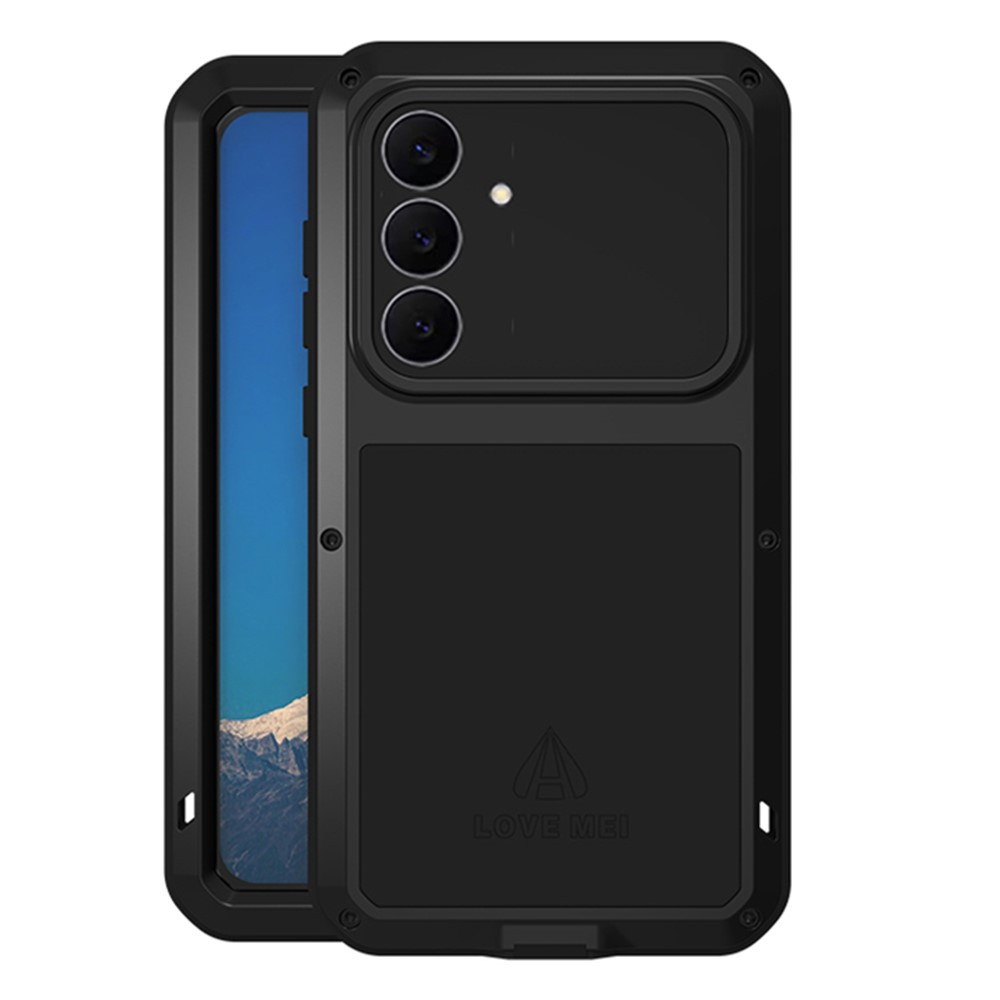 Mei Schutzhülle Für Samsung Galaxy S25 Fe, Mit Glas Geschützt, Schwarz