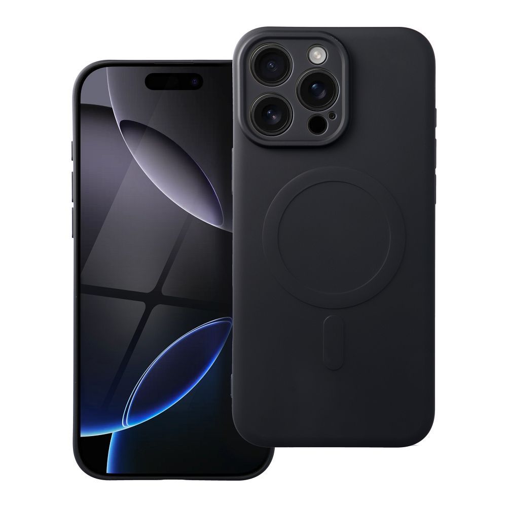 Mag Cover Silikonhülle Mit Magsafe Für Iphone 16 Pro Max, Schwarz