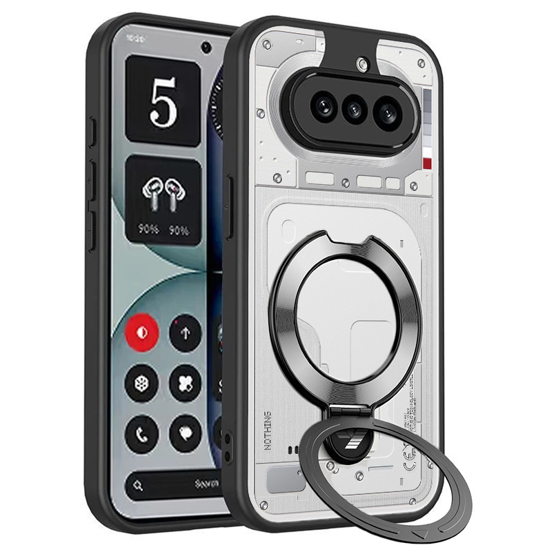 Hülle Für Nothing Phone (4a), Ständerring, Für Magsafe, Schwarz