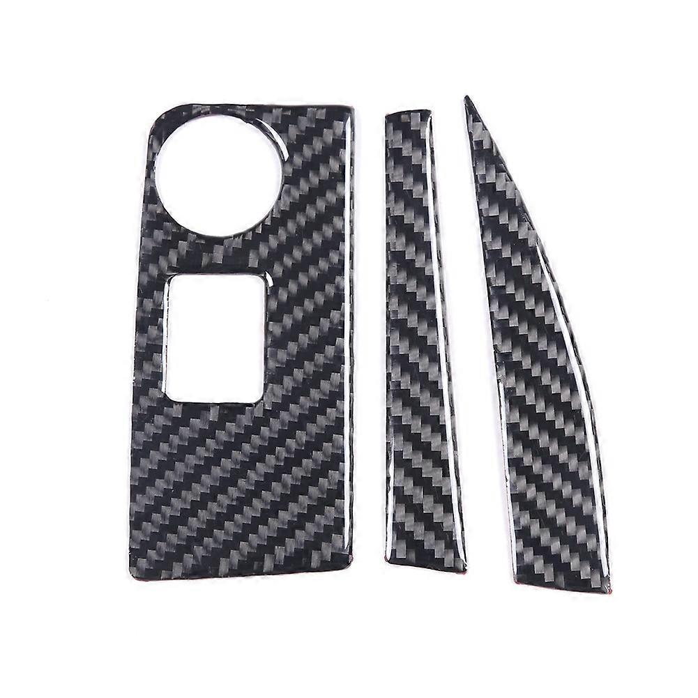Für C7 2014-2019 Weichen Carbon Auto Zentrale Konsole Navigation Panel Rahmen Abdeckung Trim Aufkleber Ac
