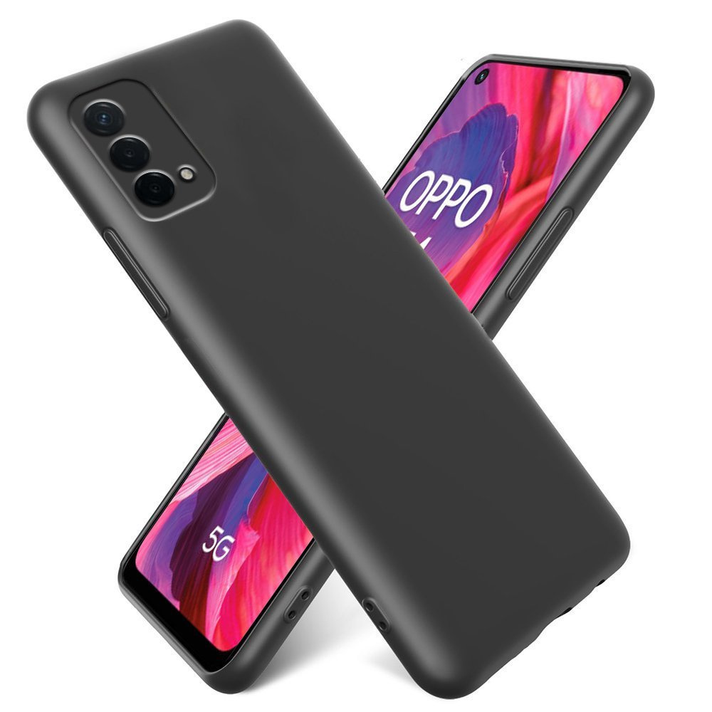 Schutzhülle Für Oppo A54 5g / A74 5g / A93 5g, Silikon Lite, Schwarz