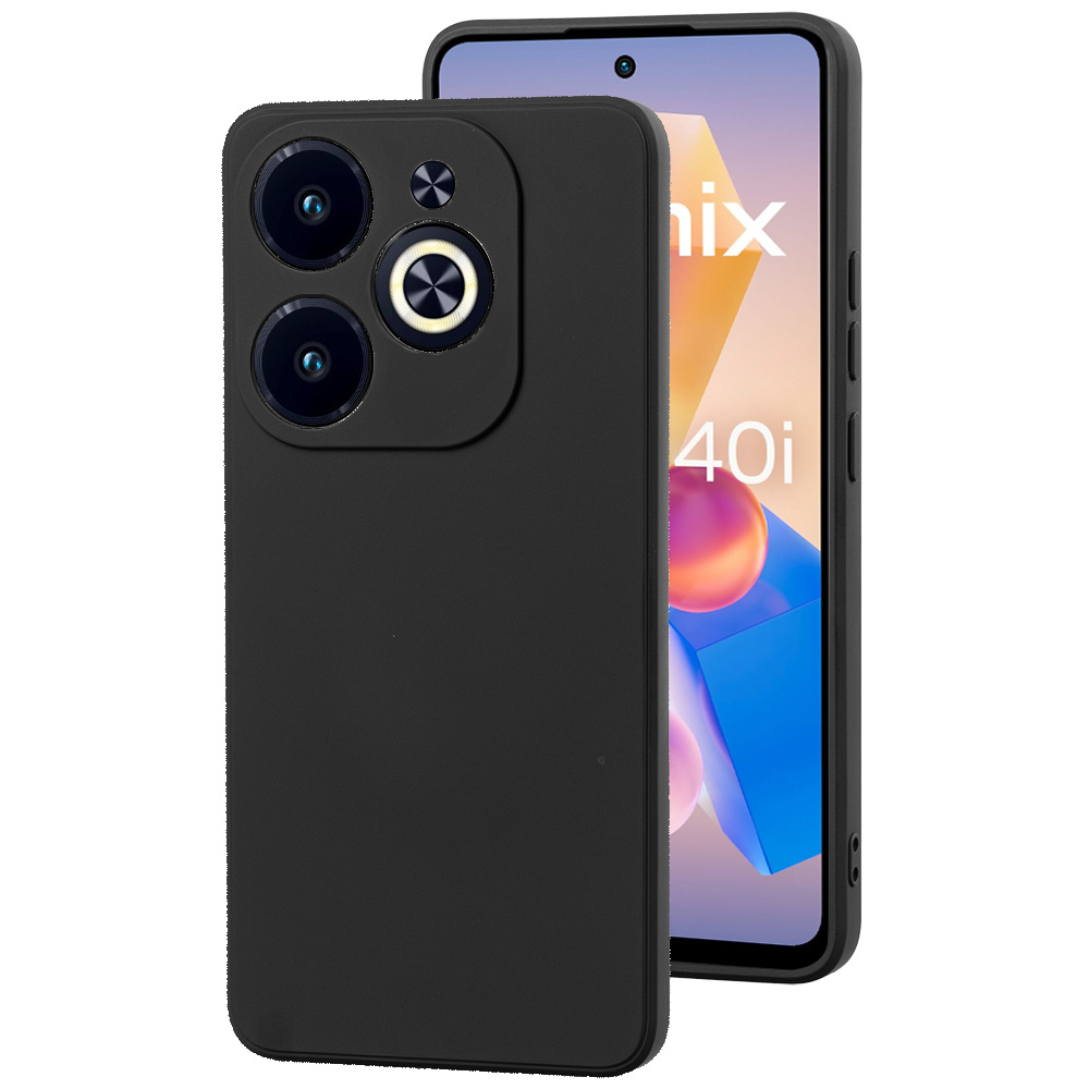 Schutzhülle Für Infinix Hot 40i, Silikon Lite, Schwarz