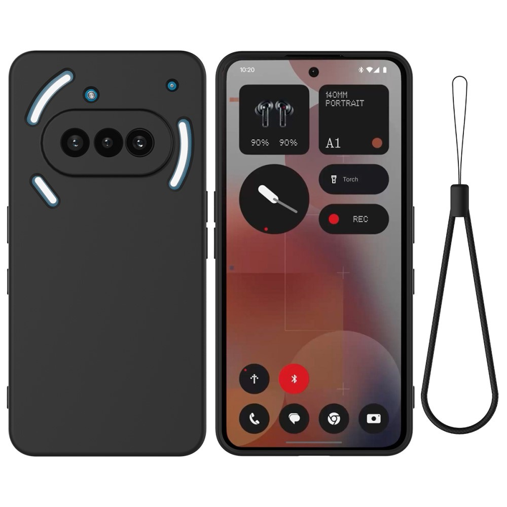 Hülle Für Nothing Phone 3a, Silikon Lite, Schwarz