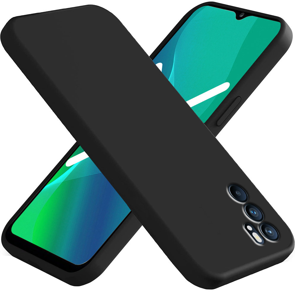 Schutzhülle Für Oppo Reno 6 5g, Silikon Lite, Schwarz