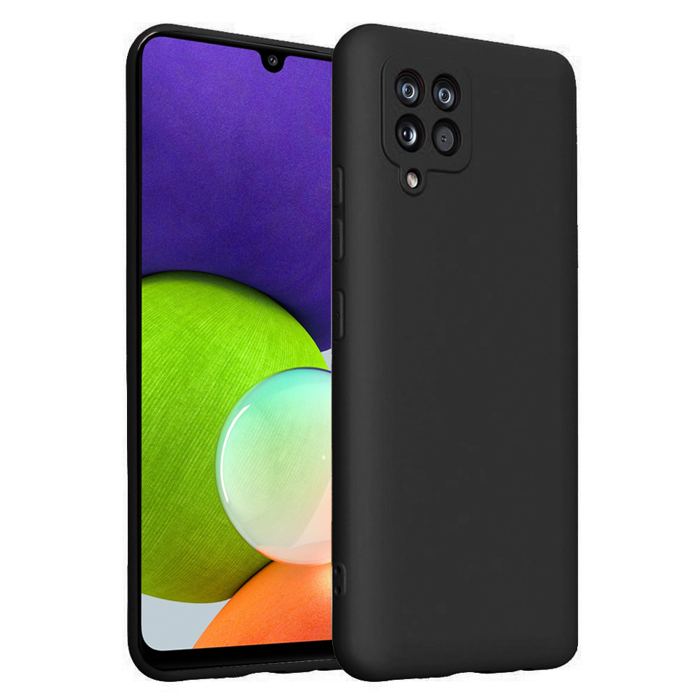 Schutzhülle Für Samsung Galaxy A22 / M22 4g / Lte, Silikon Lite, Schwarz