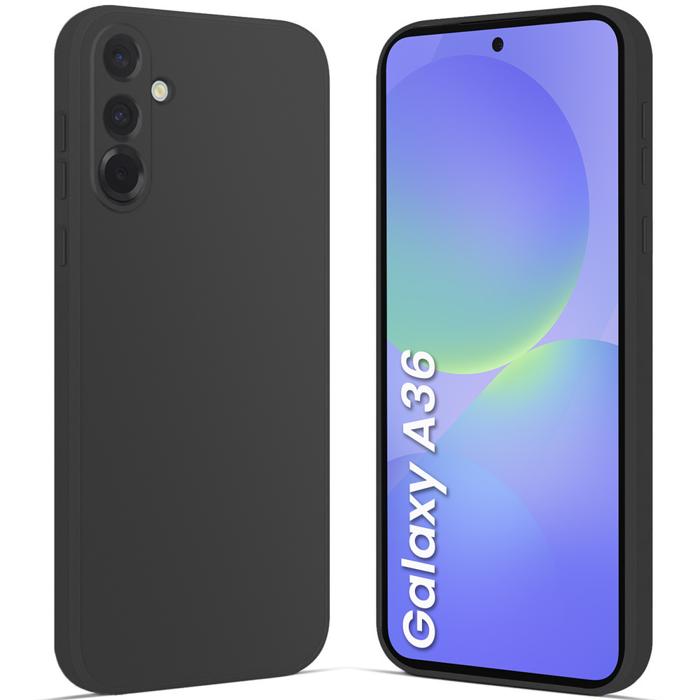 Schutzhülle Für Samsung Galaxy A36 5g, Silikon Lite, Schwarz