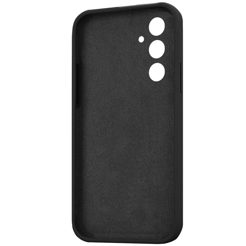 Schutzhülle Für Samsung Galaxy A54 5g, Silikon Lite, Schwarz + 9h-glas