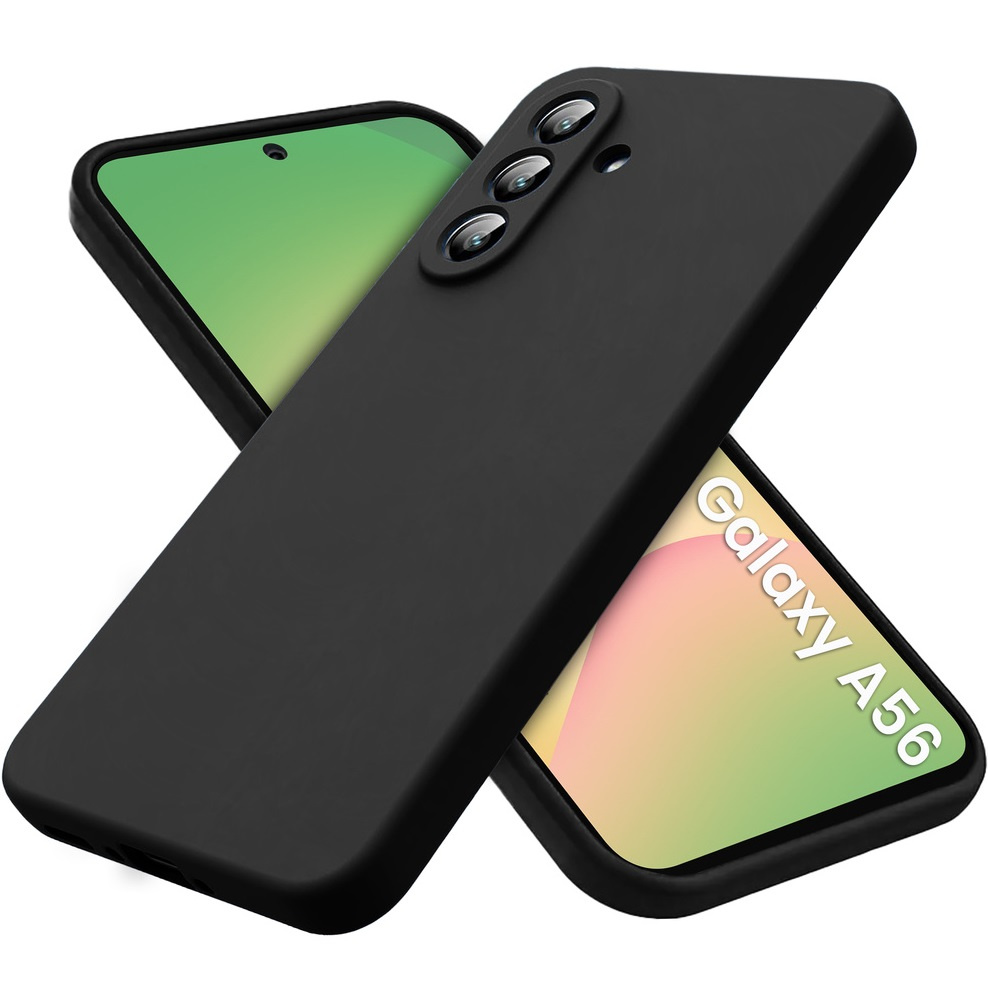 Schutzhülle Für Samsung Galaxy A56 5g, Silikon Lite, Schwarz