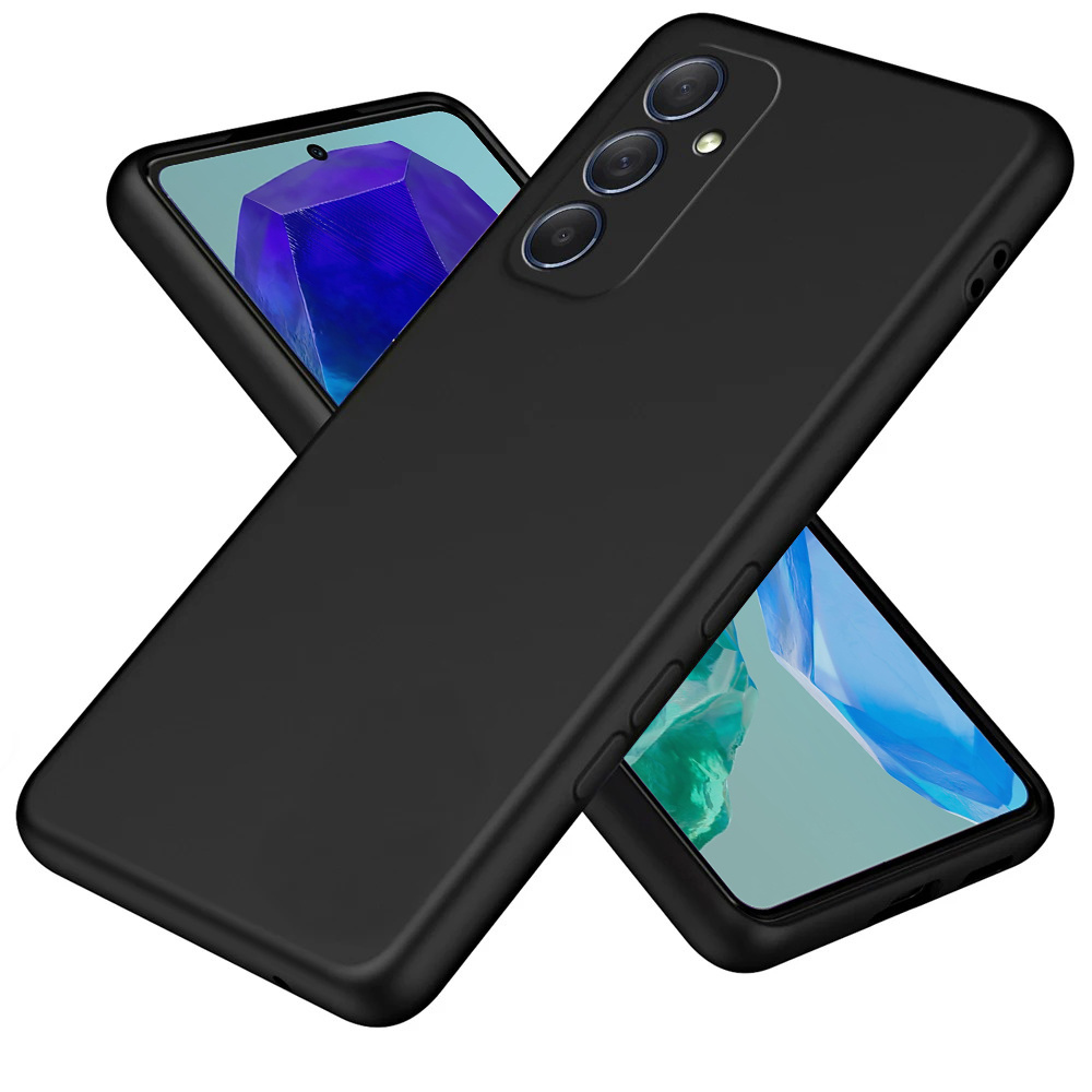 Schutzhülle Für Samsung Galaxy M55 5g, Silikon Lite, Schwarz