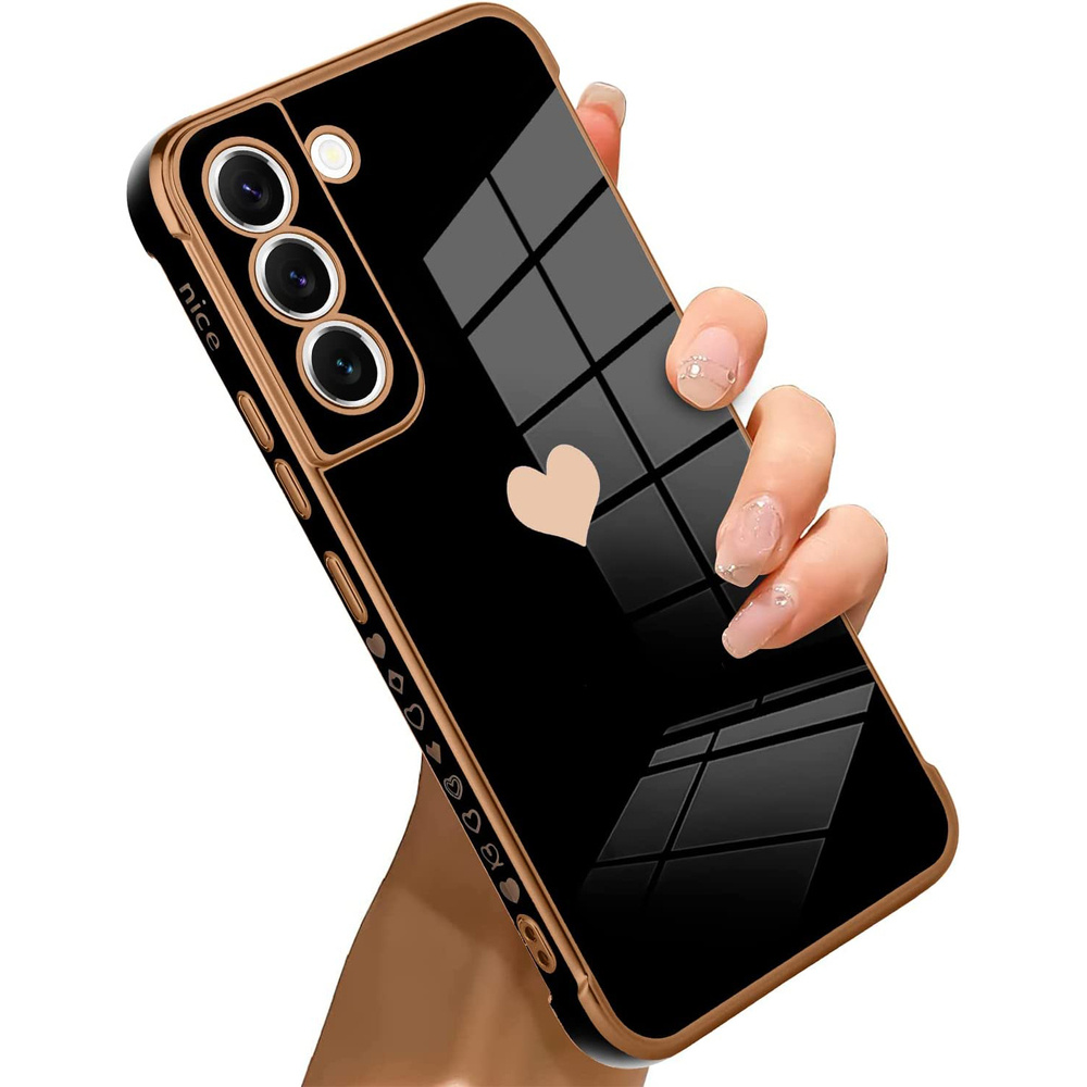 Schutzhülle Für Samsung Galaxy S22, Elektroherz, Schwarz