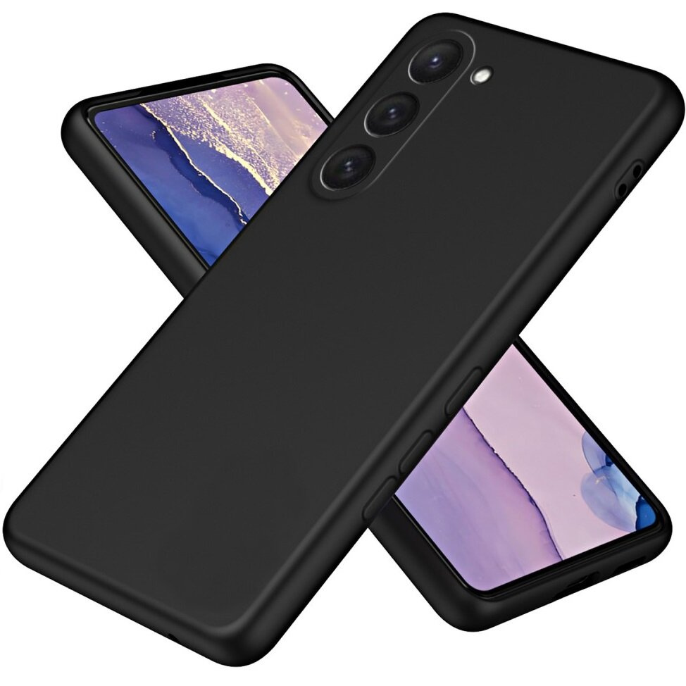 Schutzhülle Für Samsung Galaxy S23 Fe, Silikon Lite, Schwarz