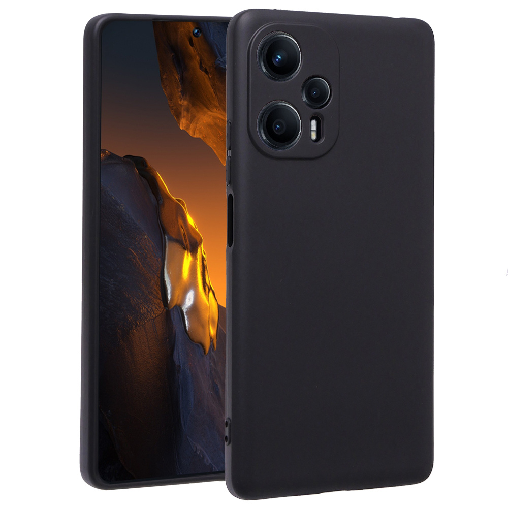 Schutzhülle Für Xiaomi Poco F5, Silikon Lite, Schwarz