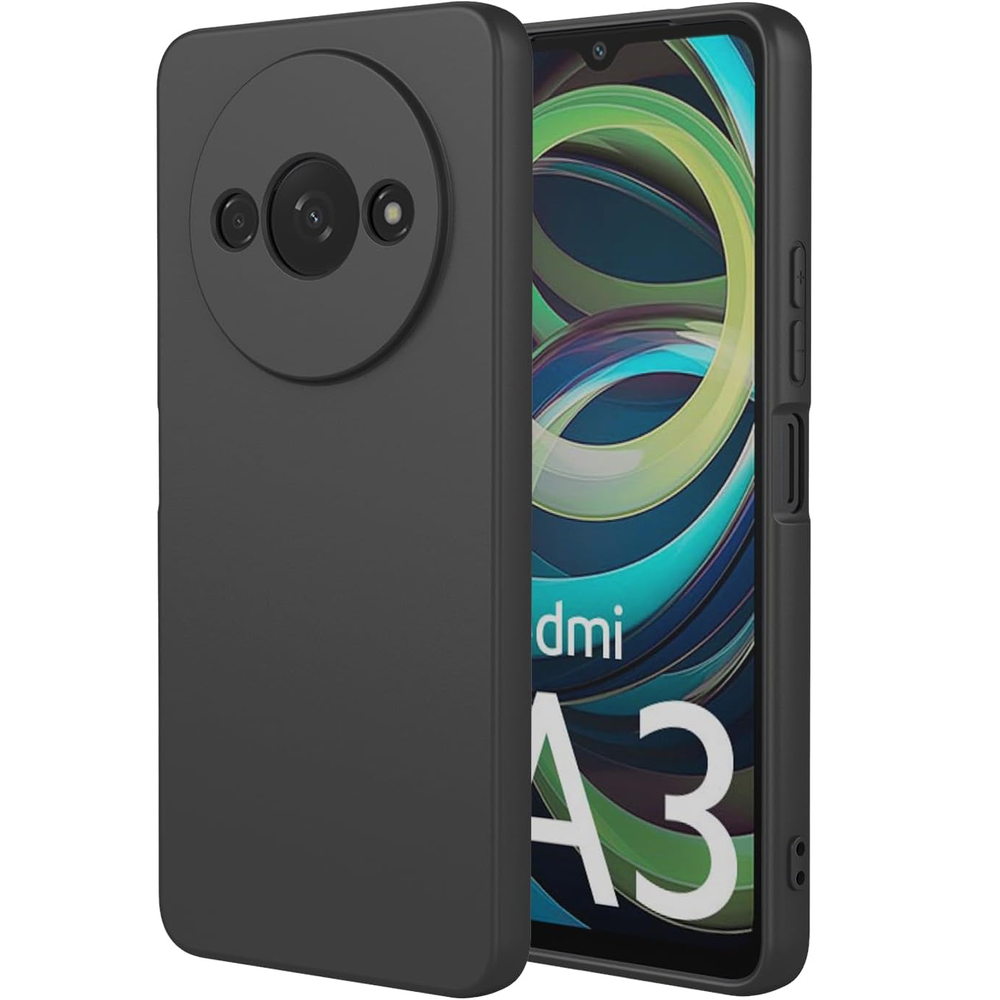 Schutzhülle Für Xiaomi Redmi A3, Silikon Lite, Schwarz