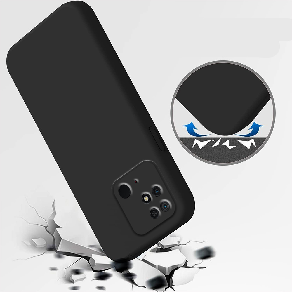 Schutzhülle Für Xiaomi Redmi 10c, Silikon Lite, Schwarz