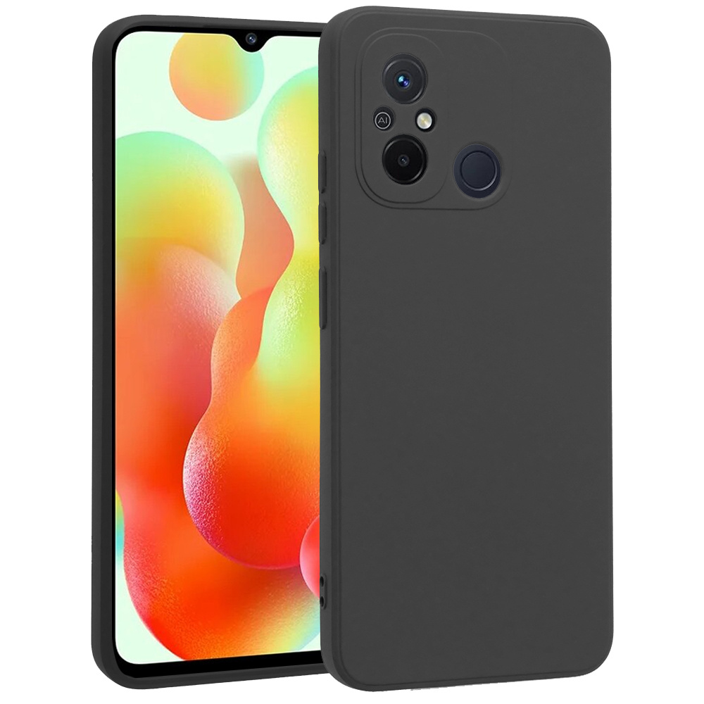 Schutzhülle Für Xiaomi Redmi 12c, Silikon Lite, Schwarz