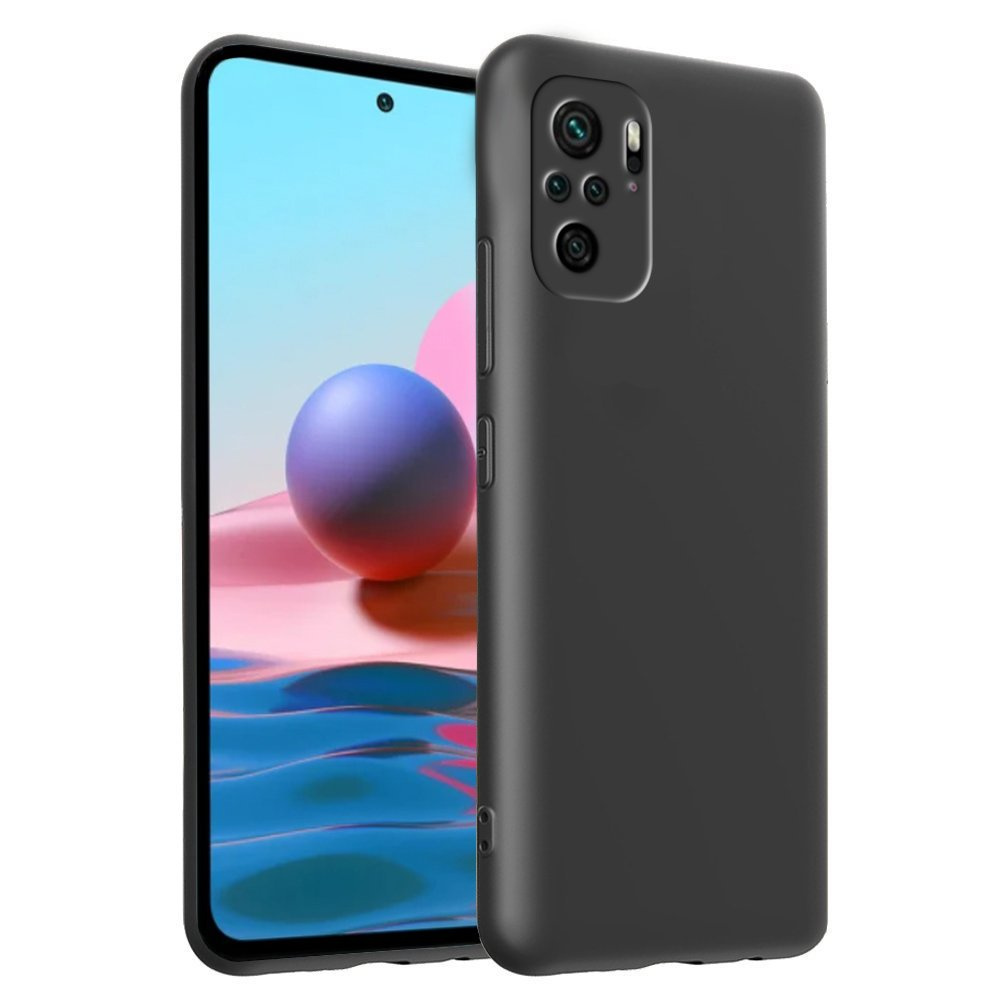 Schutzhülle Für Xiaomi Redmi Note 10 / 10s, Silikon Lite, Schwarz
