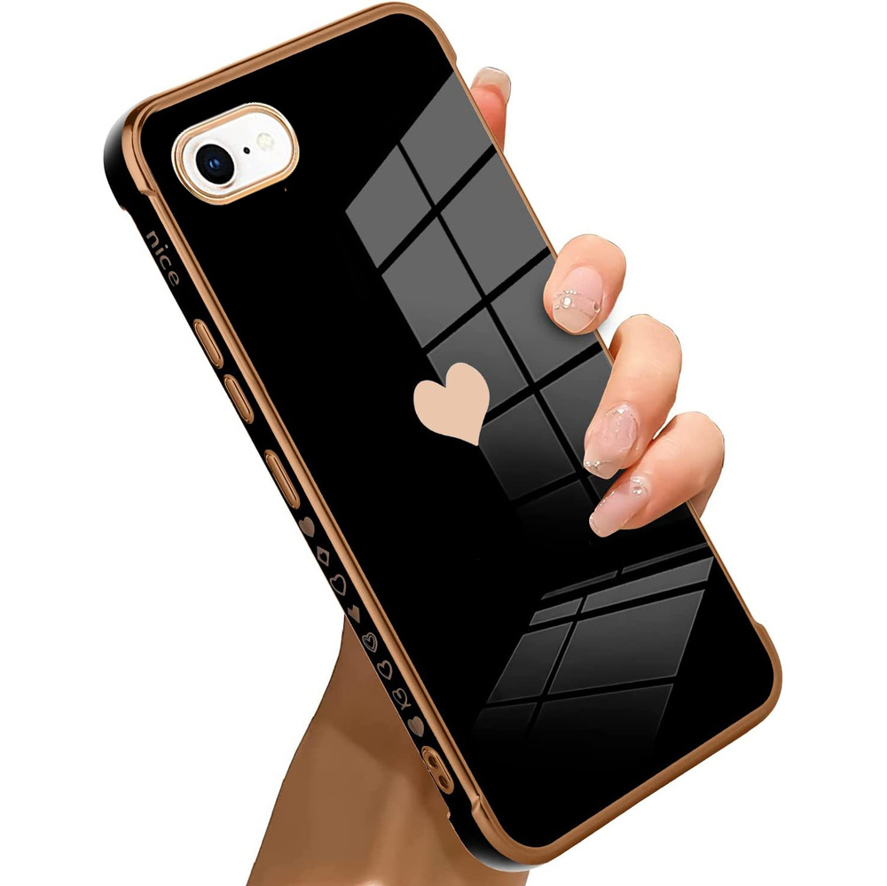 Hülle Für Iphone 7/8/se 2020/se 2022, Elektroherz, Schwarz
