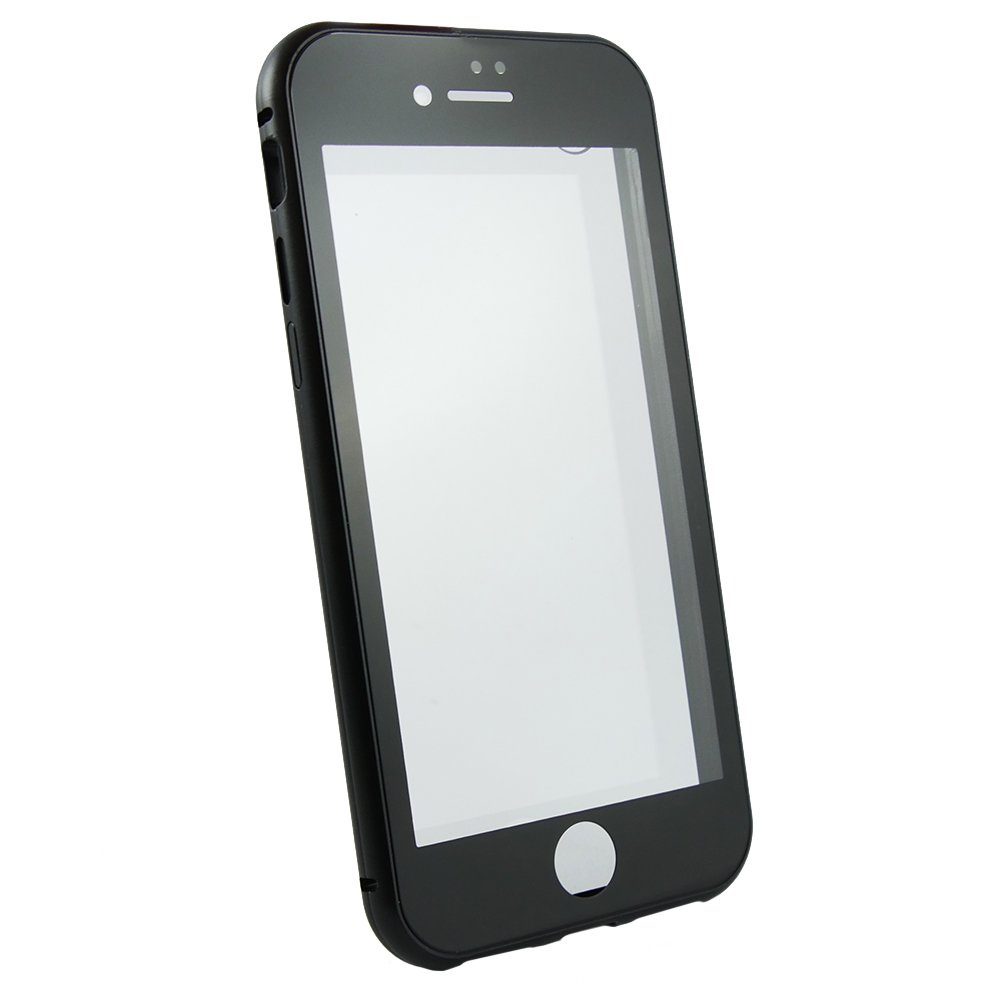 Schutzhülle Für Iphone 7/8/se 2020/se 2022, Magnetisches Dualglas, Schwarz