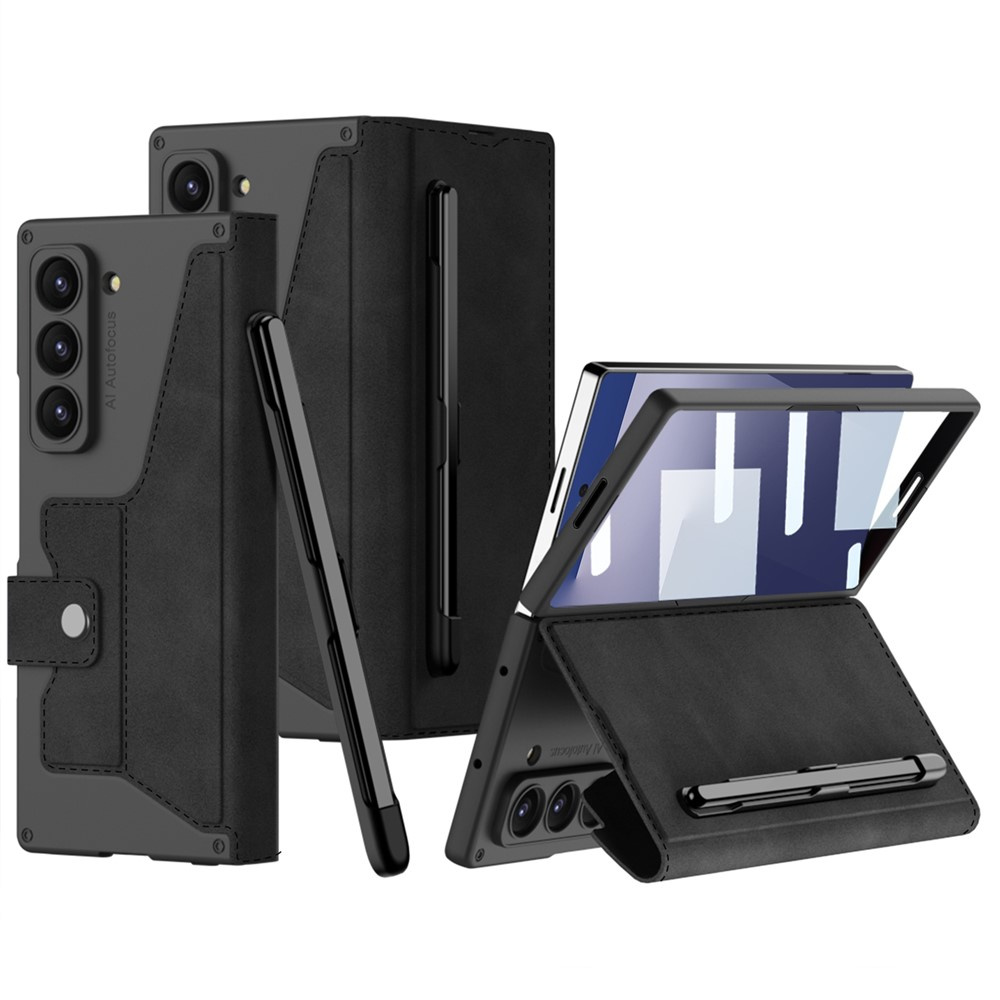 Samsung Galaxy Z Fold 7 5g Flip Wallet Case - Schwarz
