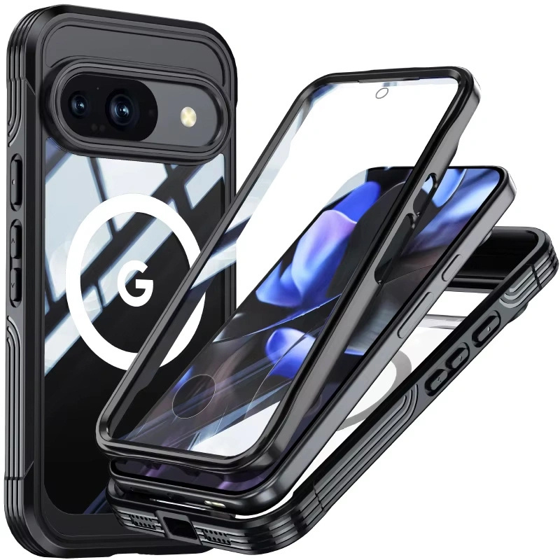 Stoßfeste Hülle Für Google Pixel 10 / 10 Pro Mit Glas Für Magsafe, Schwarz