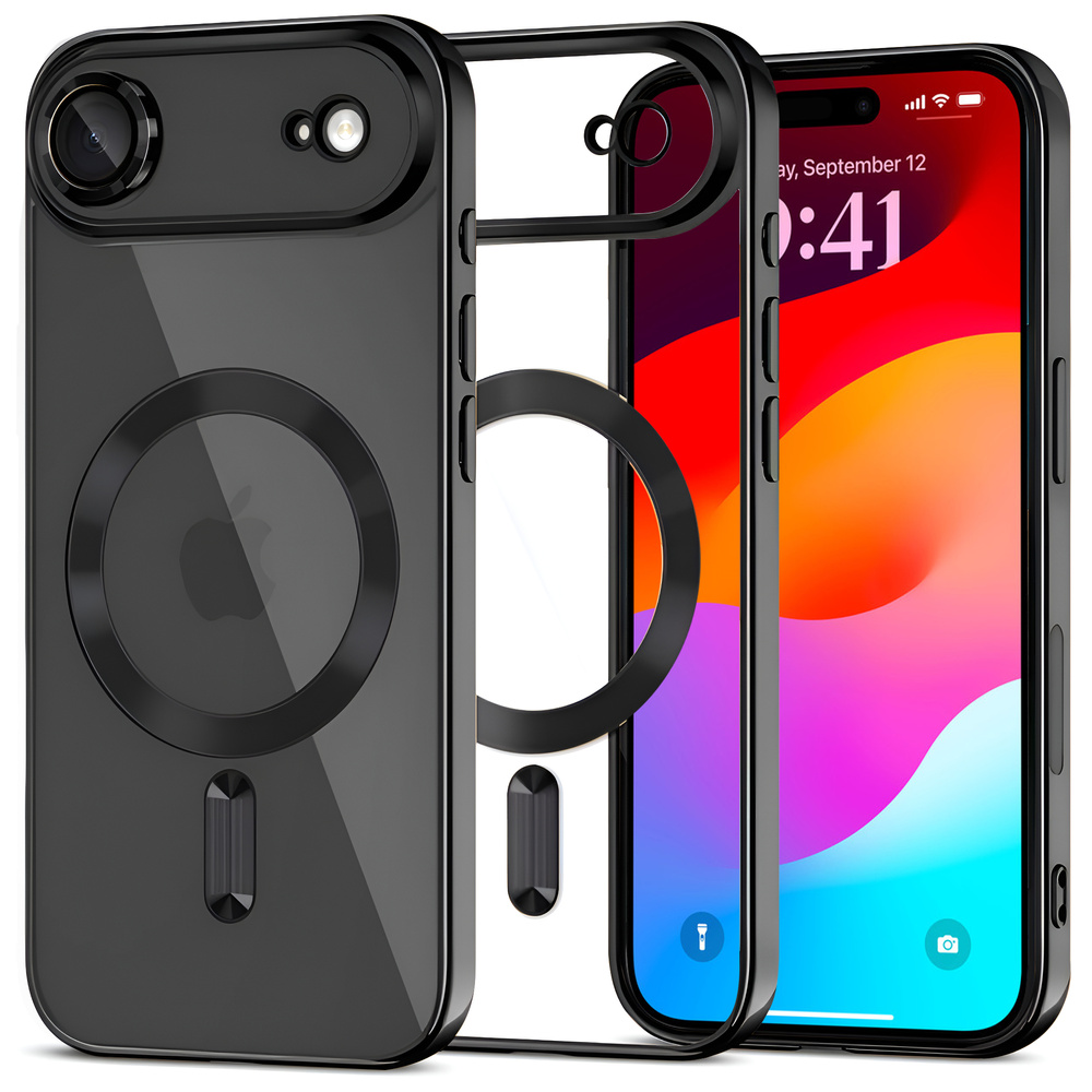 Iphone Air Electro Magsafe Hüllenset – Schwarz + Displayschutzfolie