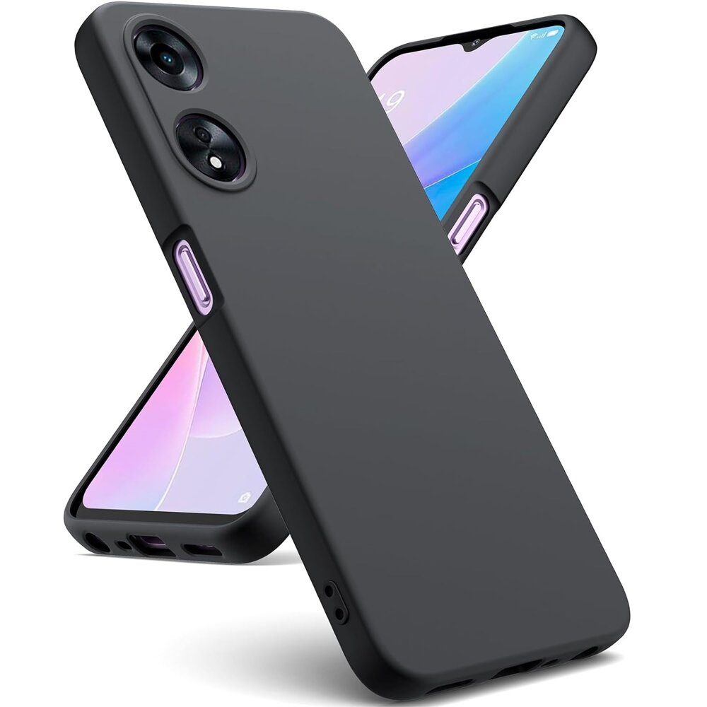 Schutzhülle Für Oppo A38 / A18, Silikon Lite, Schwarz