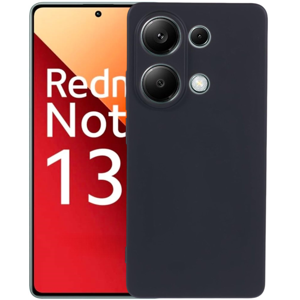 Schutzhülle Für Xiaomi Redmi Note 13 Pro 4g / Poco M6 Pro 4g, Silikon Lite, Schwarz