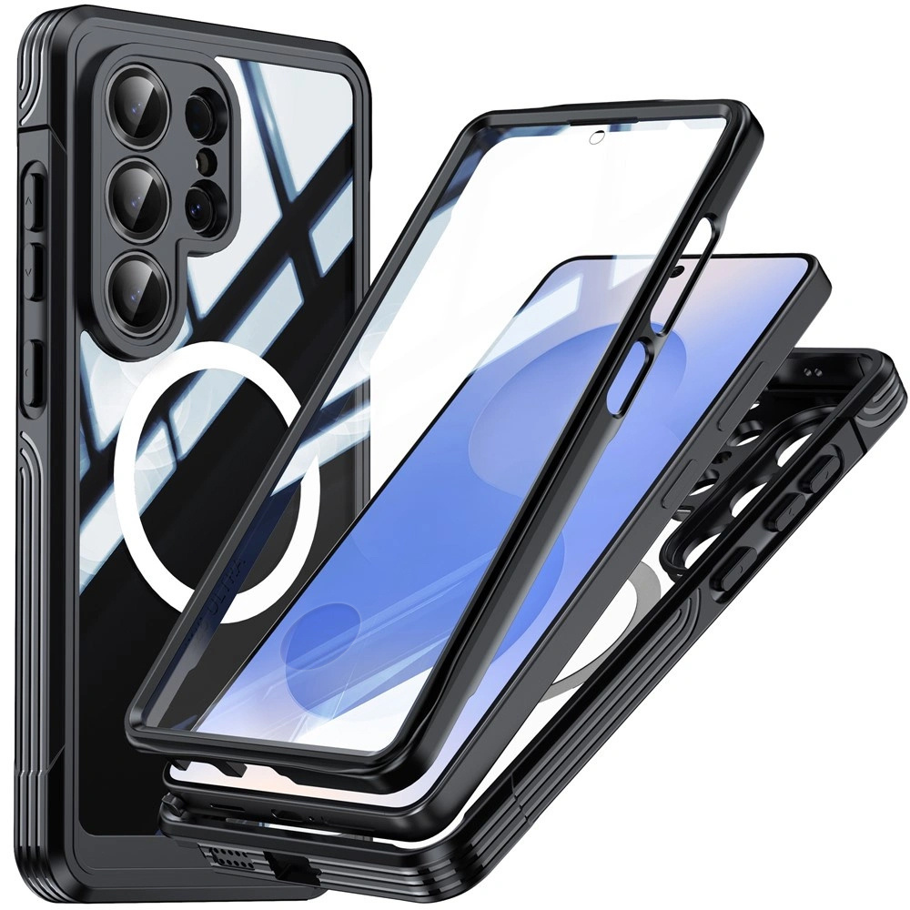Samsung Galaxy S26 Ultra Stoßfeste Hülle Mit Glas Für Magsafe, Schwarz