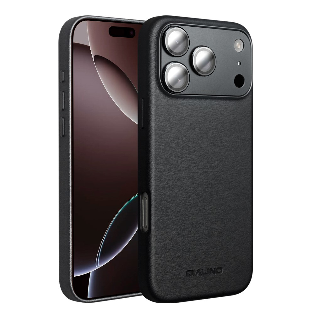 Qialino Iphone 17 Pro Hülle, Magsafe-kompatibel, Mit Kameraschutz, Schwarz