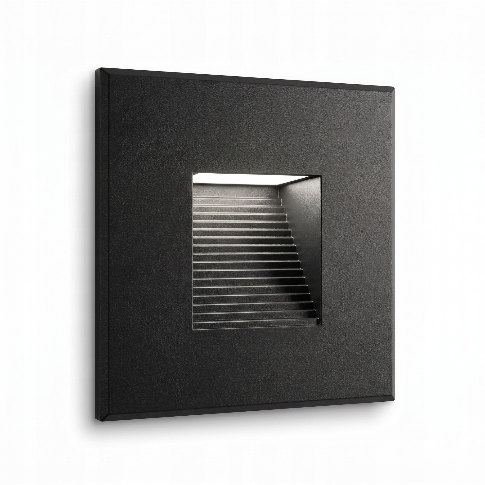 Schwarze Led-treppenhausleuchte 230 V, Aluminium 4500 K (neutralweiß) Ledroom