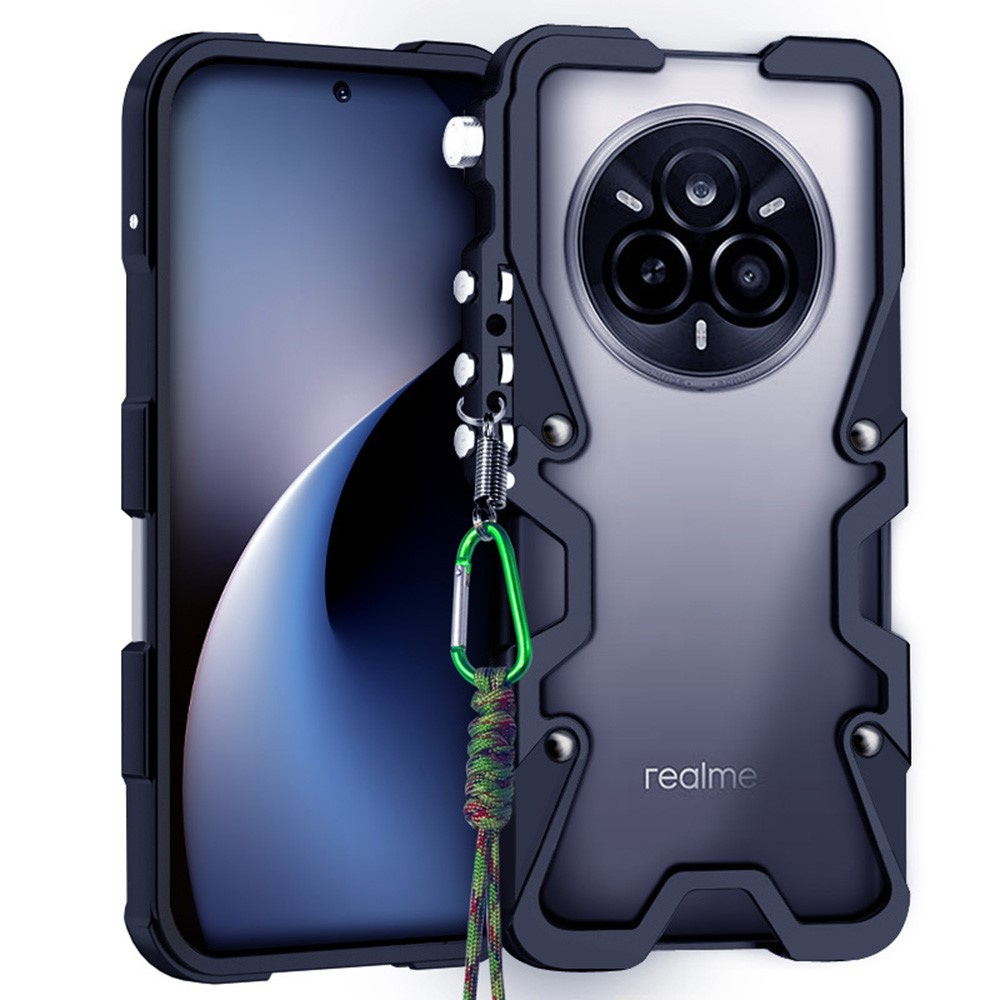 Robuste Schutzhülle Für Realme 14 Pro 5g – Schwarz