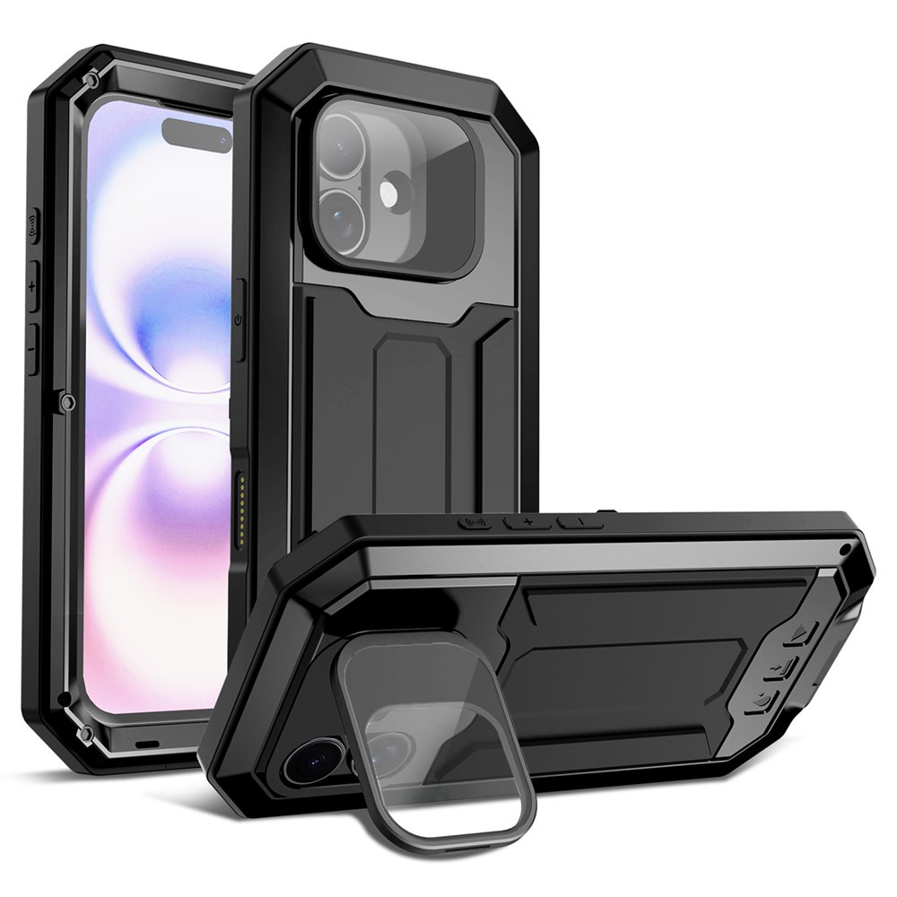 Gepanzerte Schutzhülle Für Iphone 17, R-just, Schwarz