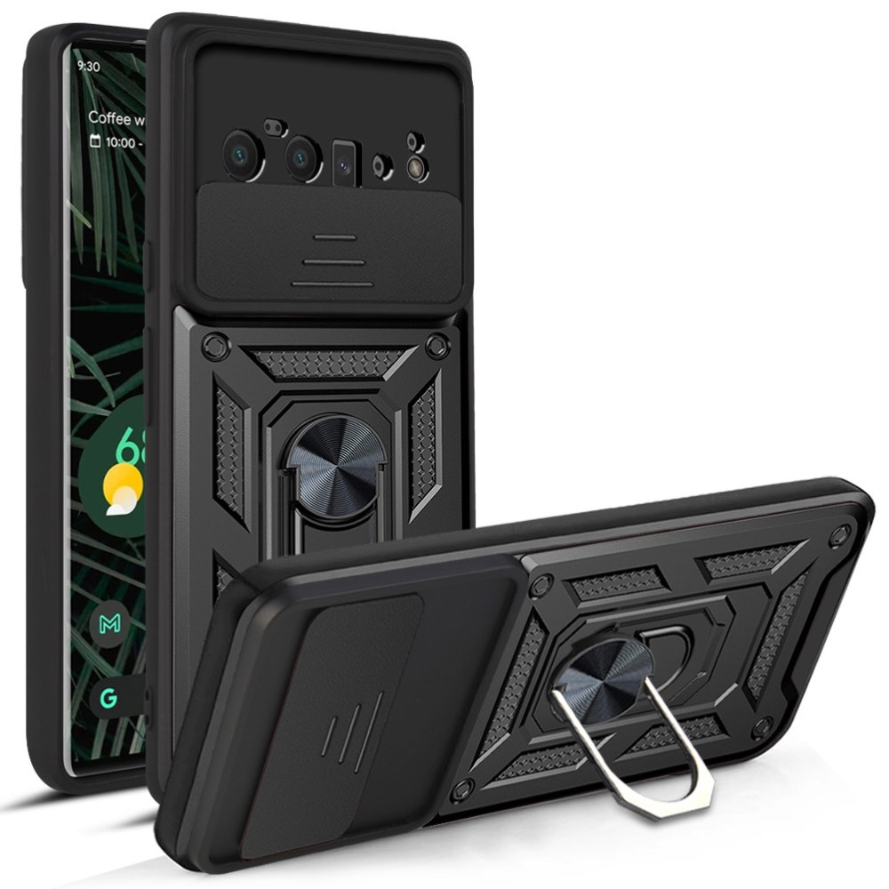 Gepanzerte Schutzhülle Für Google Pixel 6 Pro, Camshield Slide, Schwarz