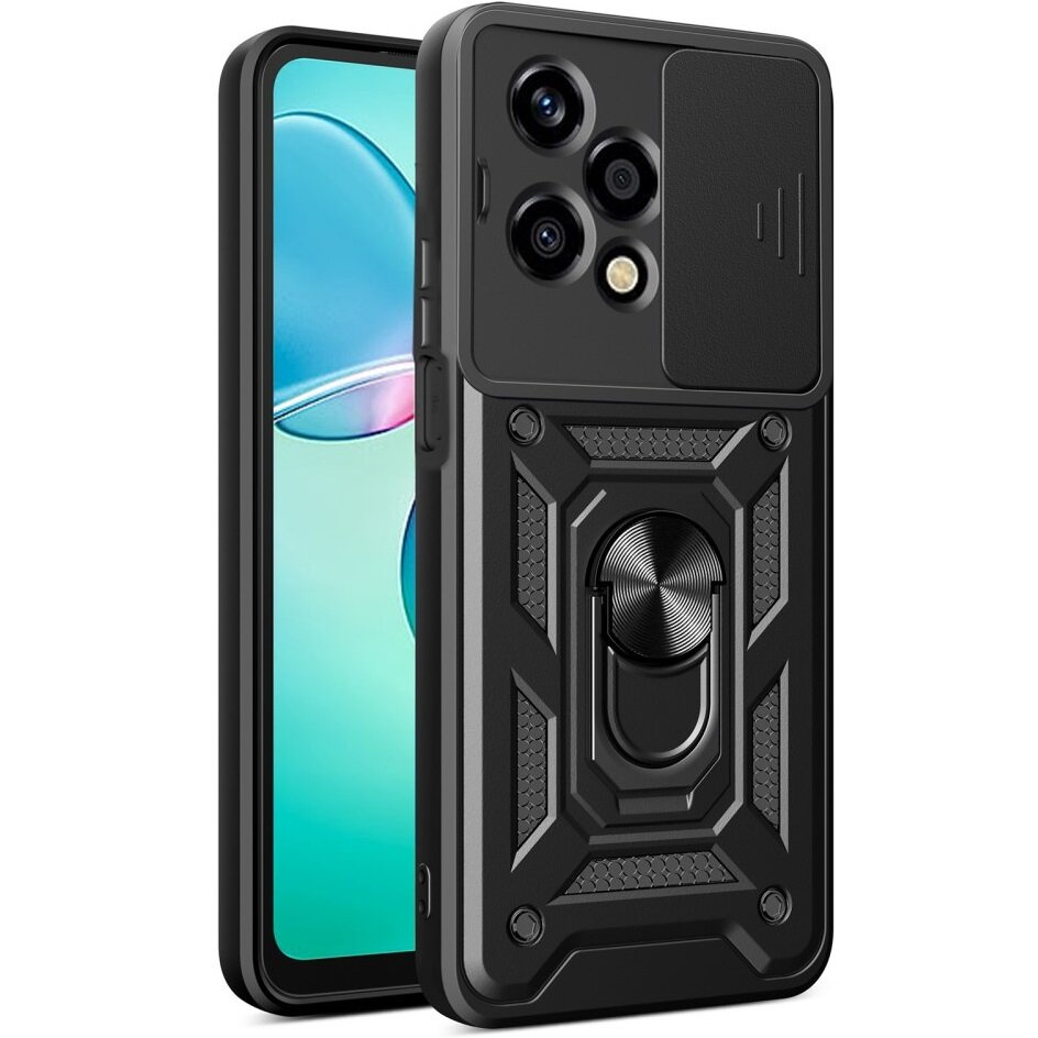 Gepanzertes Gehäuse Für Honor 200 Lite, Camshield Slide, Schwarz