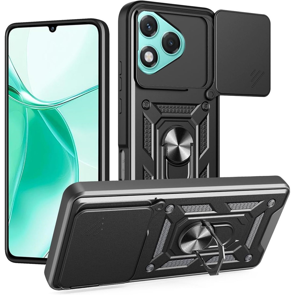 Gepanzertes Gehäuse Für Honor 400 Lite, Camshield Slide, Schwarz