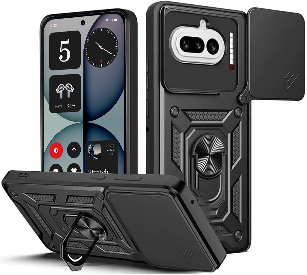 Nothing Phone (4a) Panzerhülle, Camshield Slide, Schwarz