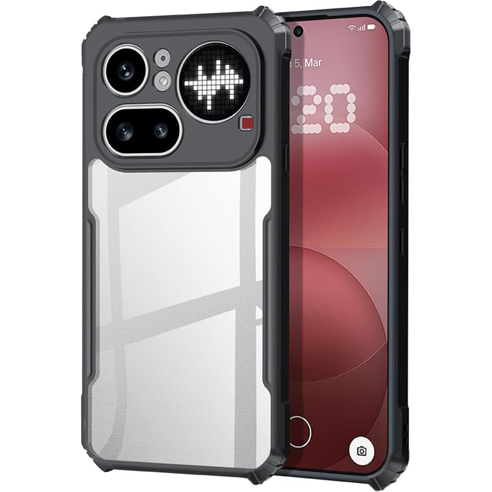 Case For Nothing Phone (4a) Pro, Antidrop Hybrid, Schwarz