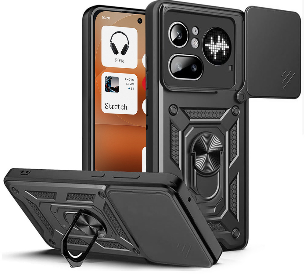 Nothing Phone (4a) Pro Armor Case, Camshield Slide, Schwarz