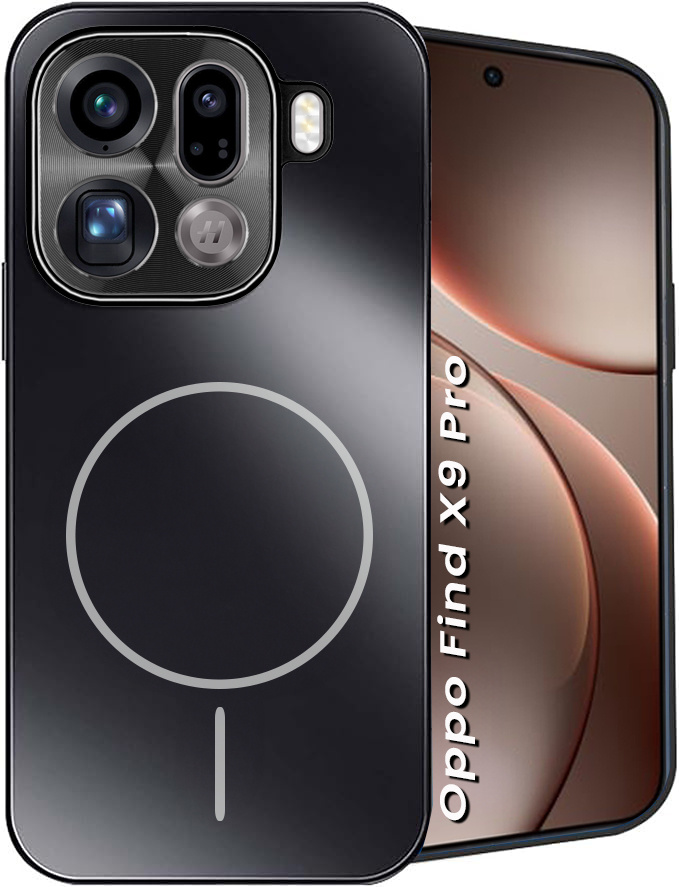Schutzhülle Für Oppo Find X9 Pro, Mit Magsafe, Schwarz