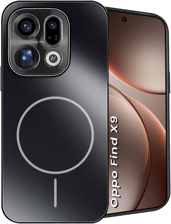 Schutzhülle Für Oppo Find X9, Mit Magsafe-unterstützung, Schwarz