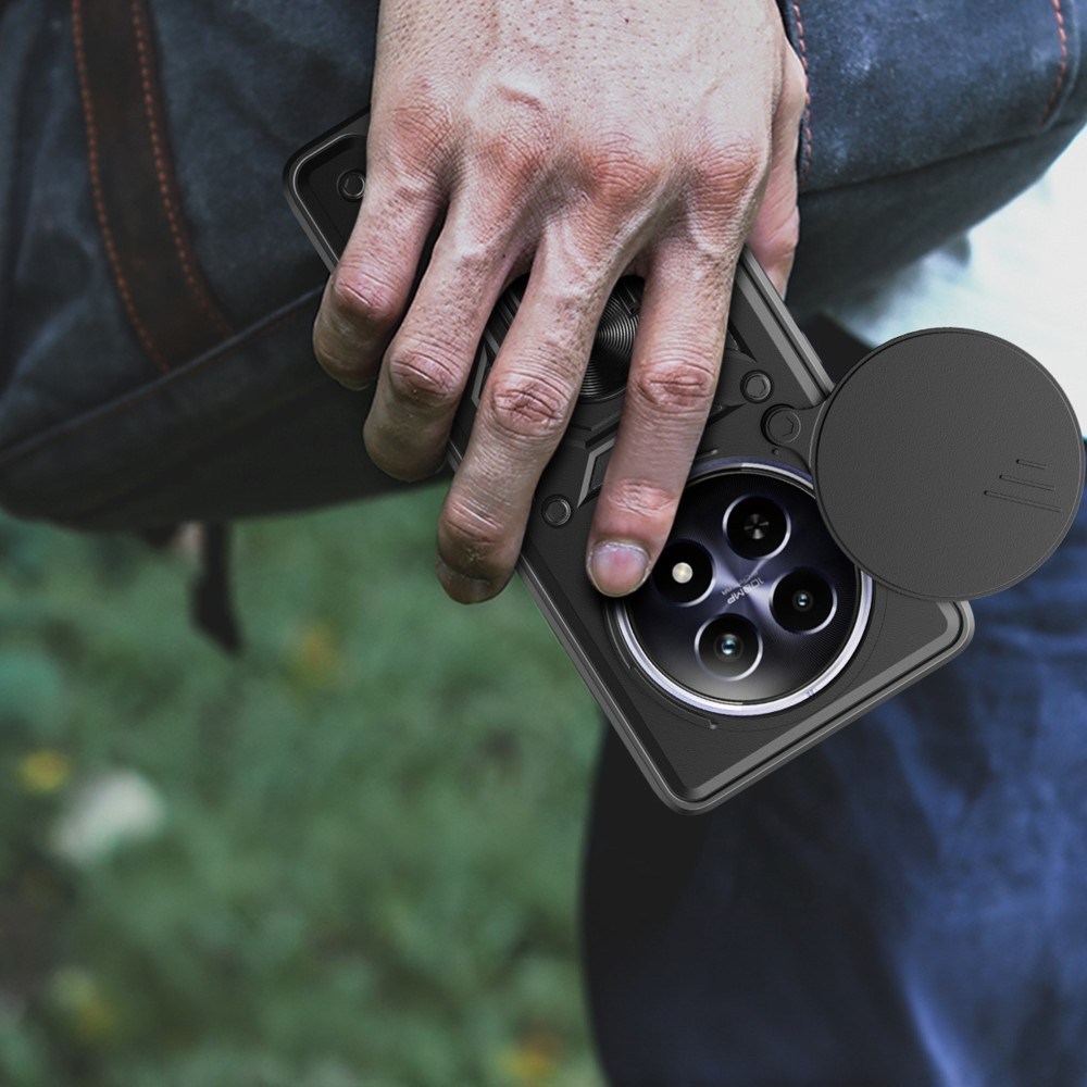 Realme 12 Schutzhülle, Camshield Slide, Schwarz