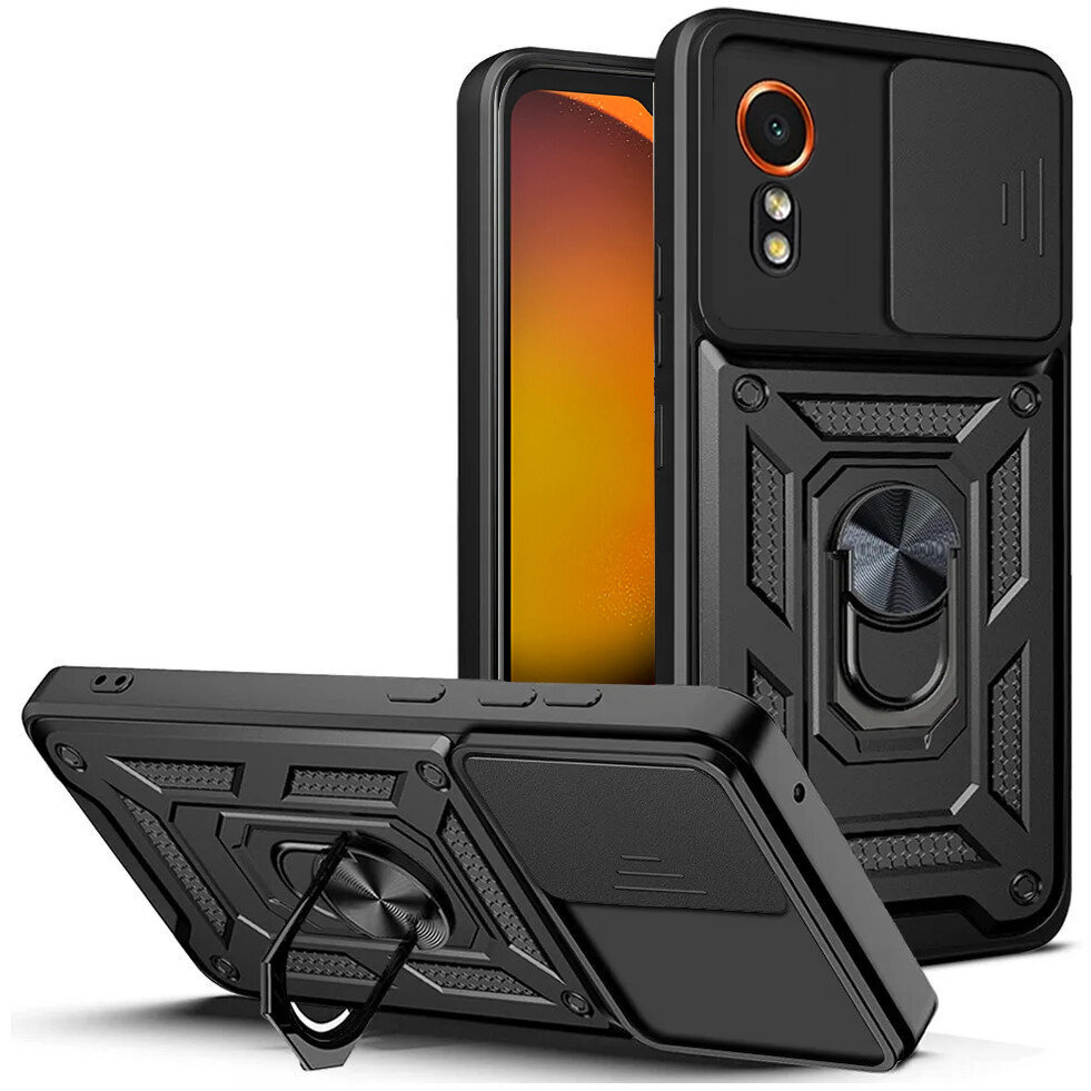Schutzhülle Mit Schutzfunktion Für Samsung Galaxy Xcover 7, Camshield Slide, Schwarz